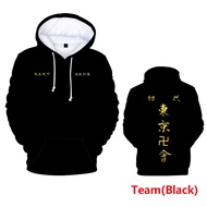 Anime Tokyo Revengers Mikey Draken Hoodie 3D Printed Pullover Hoodie Jacket Sano Manjirō Graphic Hoo