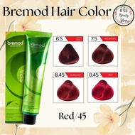 Bremod hair color dye Red 100ml 6/5 7/5 5/45 6/45 7/45 8/45