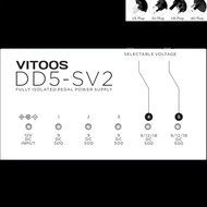 VITOOS DD5-SV2 แหล่งจ่ายไฟเหยียบ ตัวกรองแยกอย่างเต็มที่ ลดเสียงรบกวนกระเพื่อม ดิจิตอลพลังสูง สำหรับเ