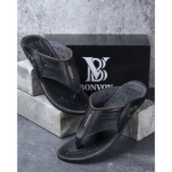Bonvoy Men's Leather Sandals Black Adrian/ Brown Adrian/ Tan Adrian/