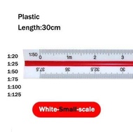 ไม้บรรทัดสเกล สเกลสามเหลี่ยม 30 ซม. Triangular Scale Ruler ไม้สามเหลี่ยม ไม้วัดสเกล ไม้สเกล
