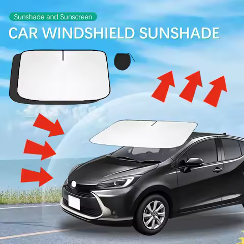 Car Sun Visor For Toyota Aqua nhp10 Front Windshield Sunshade Heat Insulation Summer Cooling Auto Ac