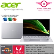 Acer Swift 3 SF314-43-R2LT 14'' FHD Laptop Pure Silver ( Ryzen 5 5500U, 8GB, 512GB SSD, ATI, W10, HS )2 Year Acer