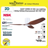 PO ECO Smart Ceiling Fan GUST VSPEC-IV 08 without Light (WiFi)  | 10 Years Local Warranty