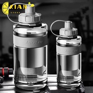 XIANS Drinking Bottle, Plastic with Straw Sports Water Bottle, Portable Large Capacity 2L/1.5L/1L/0.