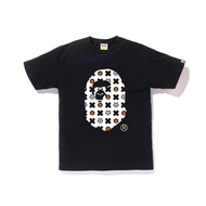 Bape เสื้อยืด Felix การ์ตูนลิงลายหัวเหมียวของแท้ยี่ห้อ Bape แท้เสื้อแขนสั้นลายการ์ตูนลำลอง