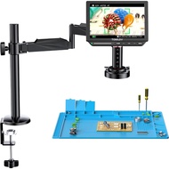 TOMLOV TM4K-AF Autofocus Digital Microscope | 8" LCD Screen | 4K 52MP | Flex Arm HDMI | Ring Light |