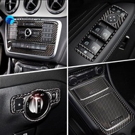 (ฟุต) ภายในรถประตูเสียงลำโพง Shift Lever แผงประตู Armrest Trim รถสติกเกอร์สำหรับ Mercedes Benz A Class W176 GLA X156 CLA