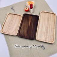 Square Wooden Plate 5x8 Inches