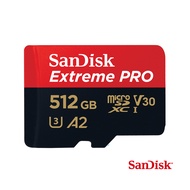 SanDisk ExtremePRO microSDXC UHS-I(V30)(A2)記憶卡/ 公司貨/ 512GB/ 200MB/s