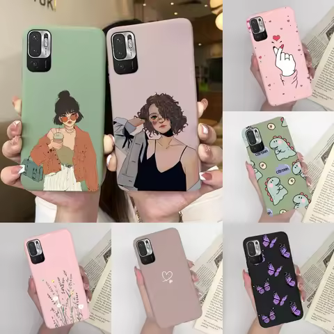 For Xiaomi Redmi Note 10 5G Case Soft Silicone Girls Heart Cover For Xiaomi Redmi Note 10T 5G RedmiN