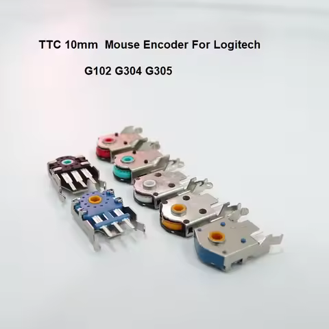 TTC 10mm Dustproof Gold Core Mouse Encoder For Logitech G102 G304 G305 KINZU V1 V2 V3 Maintenance Lo