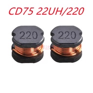Power Inductor SMD CD75 Series 2.2 4.7 10 22 33 47 100 220 470UH Single Layer Coil Passive Electroni