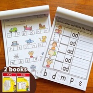 CVC Phonics Words Sentence Workbook Kindergarten Reading Spelling Educational Learning Worksheets Ch