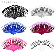 [Homyl1] 50pcs 14G 00G O Acrylic Tapered Plugs And Silicone Tunnels