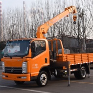 4Ton5Ton6.3Crane Construction Engineering Hydraulic Boom Truck Flatbed Truck Mounted Crane