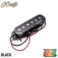 JCraft Gemini Strat Single Coil Middle Pickup - Ceramic (Black / Ivory / White)