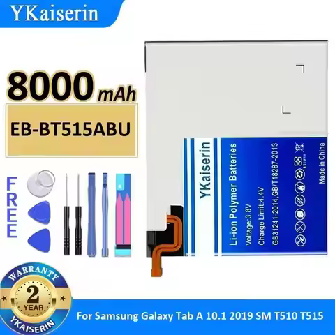 8000mAh Premium Replacement For Samsung Galaxy Tab A 10.1 2019 SM T510 T515 EB-BT515ABU Tablet Batte