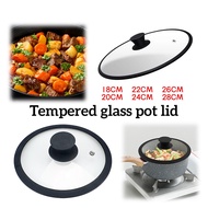 Glass Lid Pot Cover Kitchen Utensils High Quality Thickness Pan 18cm to 28cm