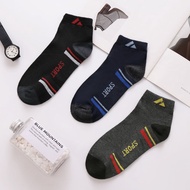 Qstar Casual Sport Polyester Ankle Socks Stokin Pendek Lelaki Selesa Kasual Corak