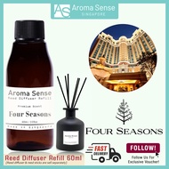 Aroma Sense Four Seasons Hotel Scent Reed Diffuser Refill (60ml) Fresh & Long Lasting Fragrance Arom