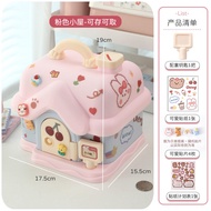 กระปุกออมสินATM​บ้านออมสิน ตู้เซฟดูดแบงค์ กระปุกออมสินรูปบ้าน Cartoon Bankกระปุกออมสินน่ารักสำหรับเด