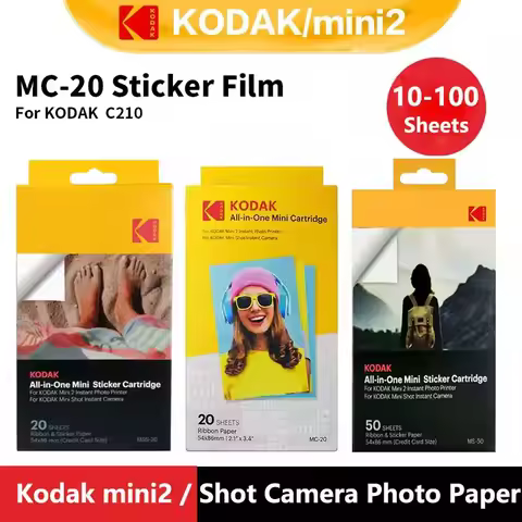 Kodak Mini 2/Shot All-in-One Ink Cartridge Set Kodak C210 Dedicated Printing Mobile Phone Photo Pape