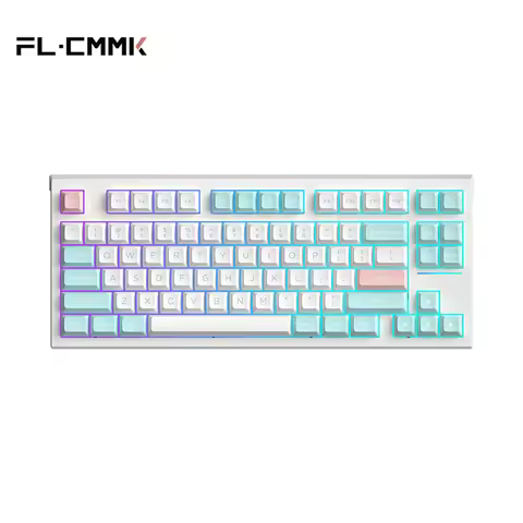 FL·ESPORTS FL750 Gasket Structure Mechanical Keyboard 75% 83-Key 3/5 Pin Hot-Swappable Switches RGB
