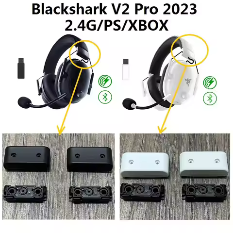 Original Spare parts For Razer Blackshark V2 Pro 2.4G/PS/XBOX headphone replacement repair Black Sha