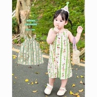 Girls Dress Children 1-3 Years Old Halter Neck Princess Dress Baby One Year Old Dress Vacation Style