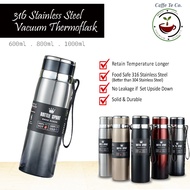 CaffeTeCo - 316 Stainless Steel Vacuum Flask Thermo / Thermos Flask / Termos Air Panas / Termos Air 