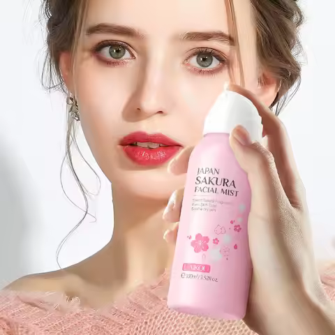 LAIKOU Sakura Facial Mist Toner Hydrating Moisturize Gentle Repair Brightening Skin Improve Glow Ser