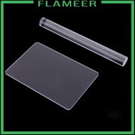 [Flameer] 2 Acrylic Clay Roller with Acrylic Sheet, Acrylic Clay Roller Set, Acrylic