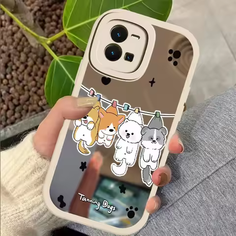 Fashion Mirror Phone Case For Vivo Y30i Y31 2021 Y33T Y27 4G 5G Y27S Y33S Y35 Y36 Y28S Y30 Soft Sili
