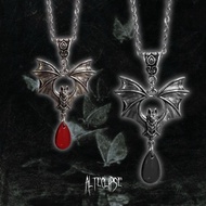 Alteclipse Bloody Bat Nightgleam Necklace – N67 Gothic Grunge Vampire Pendant Jewelry / Necklace Alt