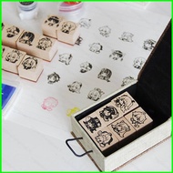 YTS Genshin Impact Seal Stamp Hand Account Anime Xiao Venti Hutao Cute Stamps Stationery Collection Gift MY3