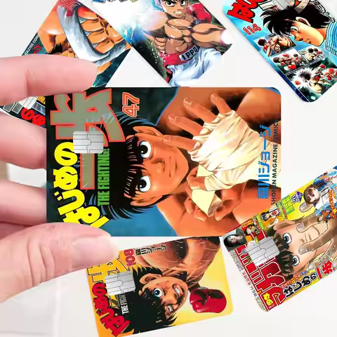 Japanese Manga H-Hajime No Ippo Credit Card Skin Stickers For Bank Card Transportation Card Waterpro