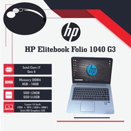 LAPTOP HP ELITEBOOK FOLIO 1040 G3 CORE I7 GEN 6 RAM 8GB SSD 256GB 