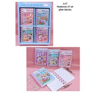 MINI NOTEBOOK BINDER A7 AIR GLITTER PUMPKIN | POCKET MEMO | MINI BINDER PUMPKIN | RTUBU | Pumpkin | 