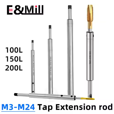 Tap Extension Rod Tapping Milling Cutter Prolong Sleeve ISO JIS Standard M3 M4 M6 M8 M10 M12 M14 M16