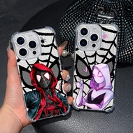 Marvel Spiderman Miles Morales Spider Gwen Clear Phone Case For Samsung A57 A37 A56 5G A55 A54 A53 A