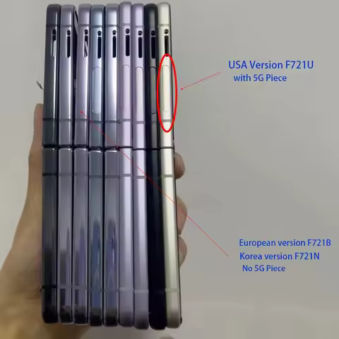 Housing Middle Frame With Hinge Rotating shaft Flex Cable Assembly Small Scratches for Samsung z fli