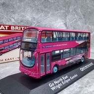 【Fast shipping】singapore bus smrt BUS Toy Diecast car Mercedes Car Model gift children Musical Doubl