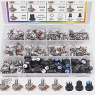 100PCS WH148B Potentiometer Kit 1K 10K 20K 50K 250K 500K 1M Ohm Precision Variable Resistors Electro