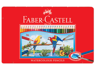 水性色鉛筆／紅色精緻鐵盒裝（36色組）【Faber Castell】 (新品)