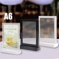 A6 Menu Stand Brochure Stand Acrylic Brochure Holder Sign Holder For Cafe Or Restaurant