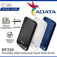 ADATA HV320 USB 3.1 2.5" PORTABLE SLIM EXTERNAL HARD DISK DRIVE HDD WITH SHOCK SENSORS / E2E DATA PR