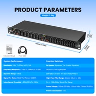 215 EQ KTV Equalizer 1U คู่15วรรค Professional Stage เครื่องแต่งกายกลางแจ้ง Equalizer 231 rx231 rx21