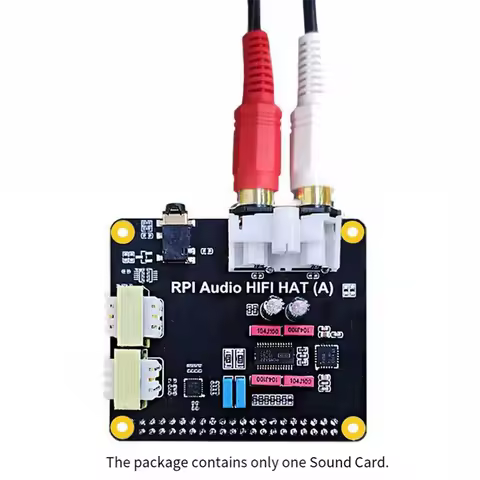 New 3C-For Raspberry Pi5 HIFI Audio HAT PCM5122 I2S Sound Card for 5, Pi 4, Pi 3, and Zero Series