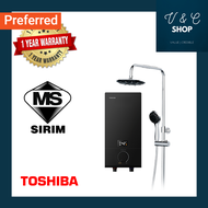 TOSHIBA WATER HEATER WITH PUMP & RAIN SHOWER INSTANT ELECTRIC TYPE DSK38ES3MB-RS-热水器